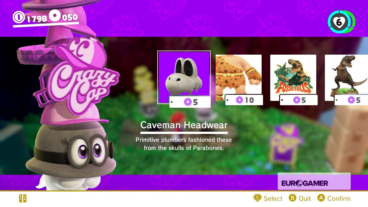 Super Mario Odyssey Hats list - hat prices and how to unlock every hat ...